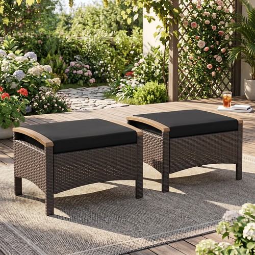 Set outdoor patio ottoman - 2,